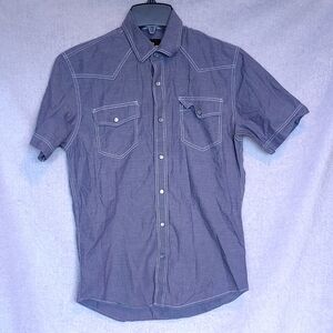 Men's Gray Short Sleeve Shirt